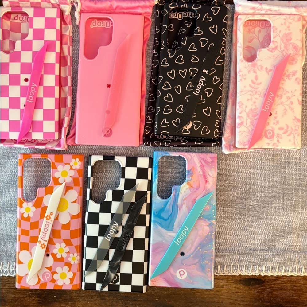 Loopy Case Collection - Pink, Black, and Multicolor Designs